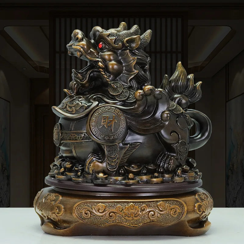 Afralia™ Wealth Toad Brave Ornament: Feng Shui Living Room Decor Gift
