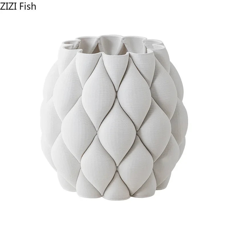 Afralia™ Minimalist Ceramic Vase for Creative Plant Pot Decoration and Flower Arrangement