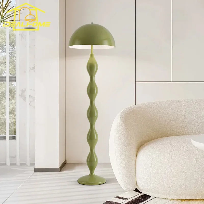 Afralia™ Medieval Mushroom Floor Lamp Iron Art LED E27 Modern Light Fixtures