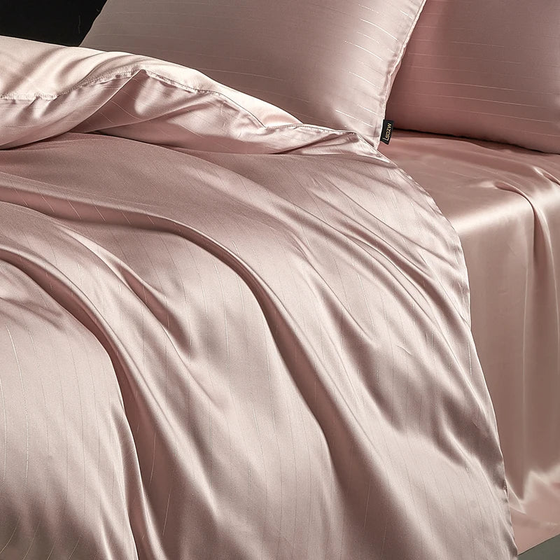 Afralia™ Eucalyptus Fiber Dark Gray Bedding Set: Soft, Silky Duvet Cover, Bed Sheet, Pillowcases