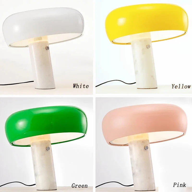 Afralia™ Snoopy Mushroom LED Table Lamp Modern Minimalist Children's Study Decor