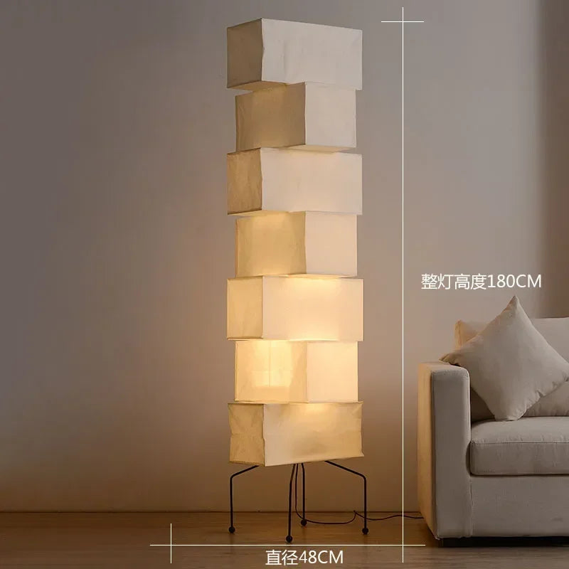 Afralia™ Noguchi Akari Floor Lamp LED E27 Modern Light for Living Room Sofas