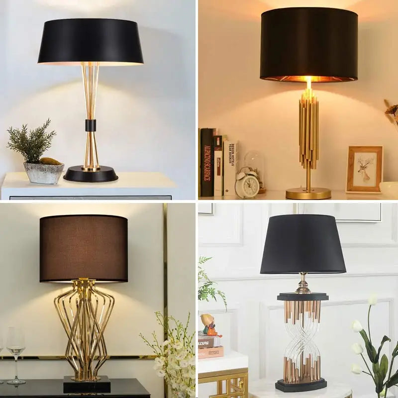 Afralia™ Nordic Fabric Table Lamp - Modern Home Desk Light Fixture