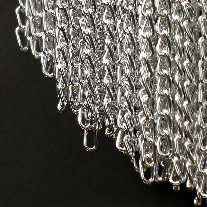 Afralia™ Aluminum Chain Sconce for Aisle & Bedroom LED Wall Lamp – Gold/Silver