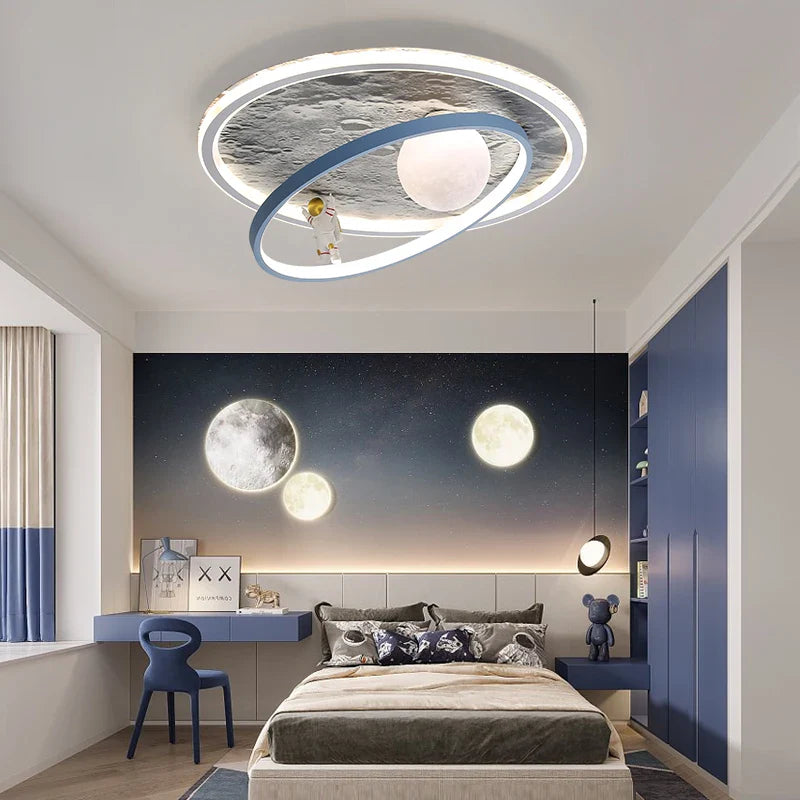 Afralia™ Moon LED Ceiling Lights Indoor Home Decor Lighting for Bedroom, Study, Kitchen