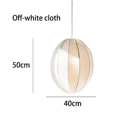 Afralia™ Fabric Pendant Light for Living Dining Bed Room - Vintage Style