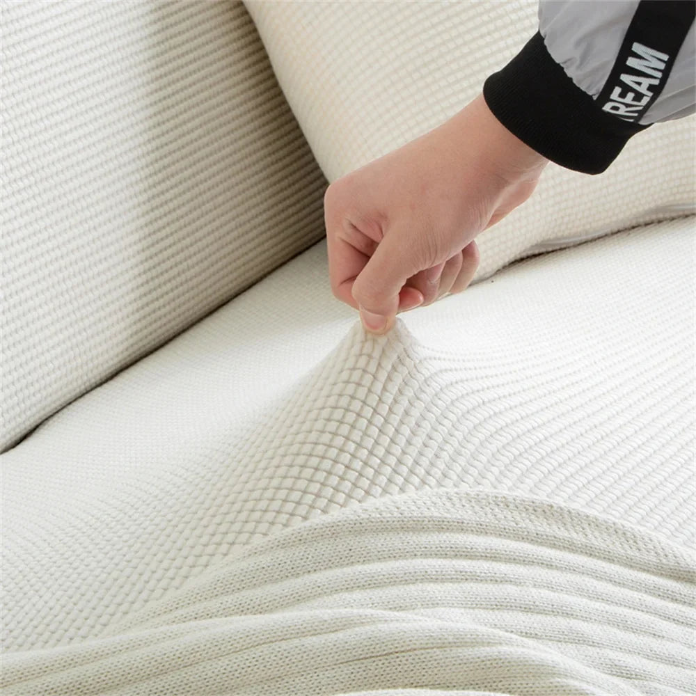 Afralia™ Thicken Stretch Sofa Cover Slipcover, 13 Solid Colors, Spandex Couch Case