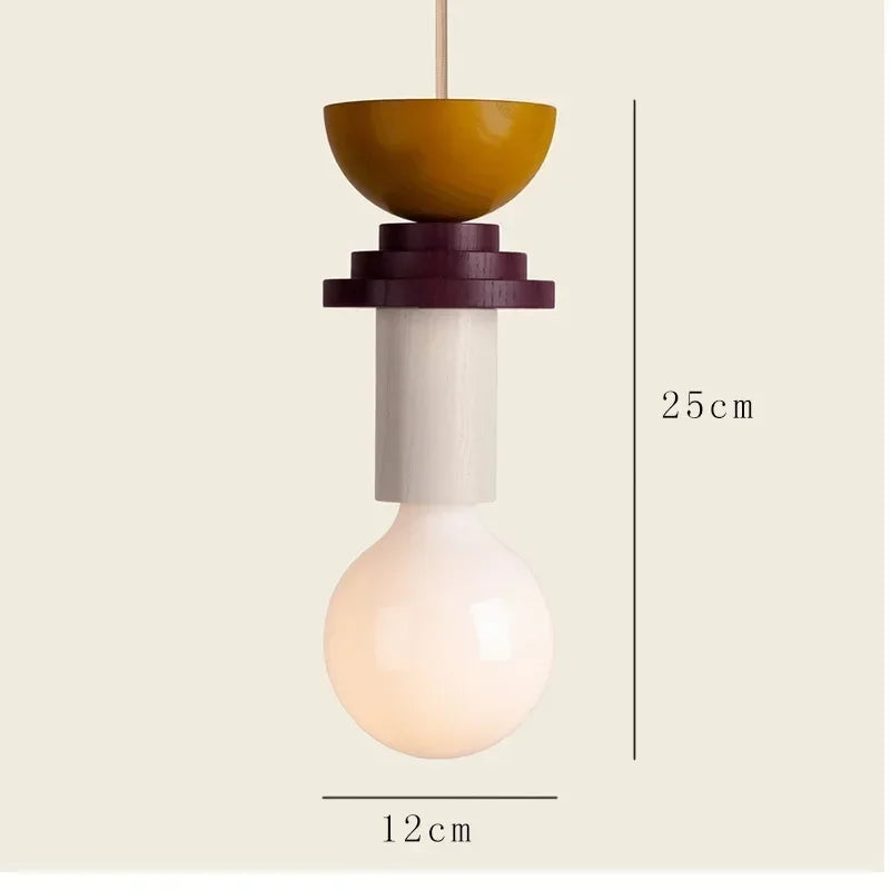 Afralia™ Modern Wood LED Pendant Chandelier for Kitchen Home Decor