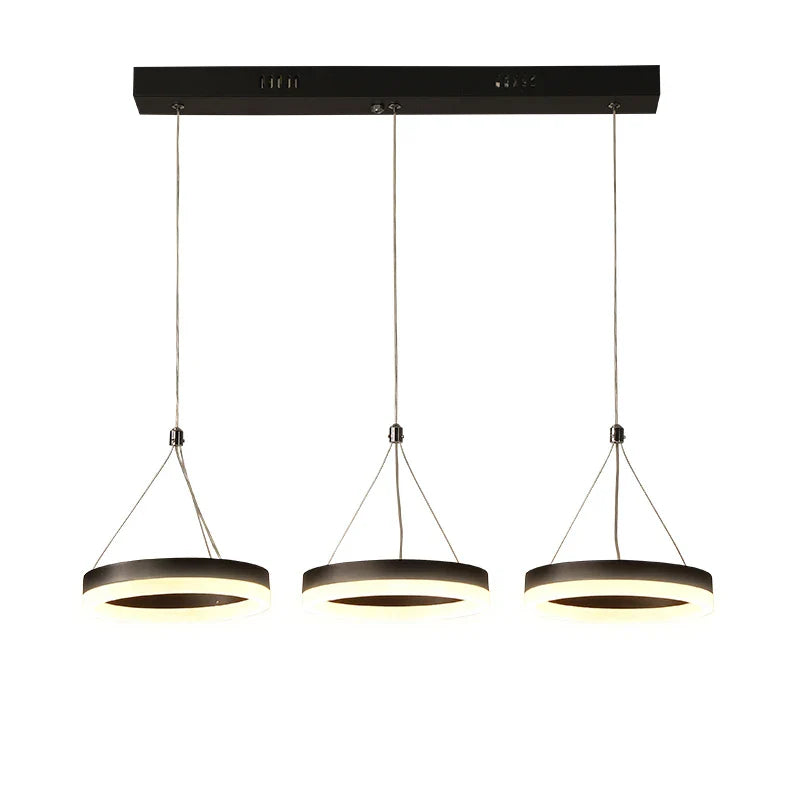 Afralia™ LED Pendant Lights: Modern Black & White Acrylic Fixture with Remote Control