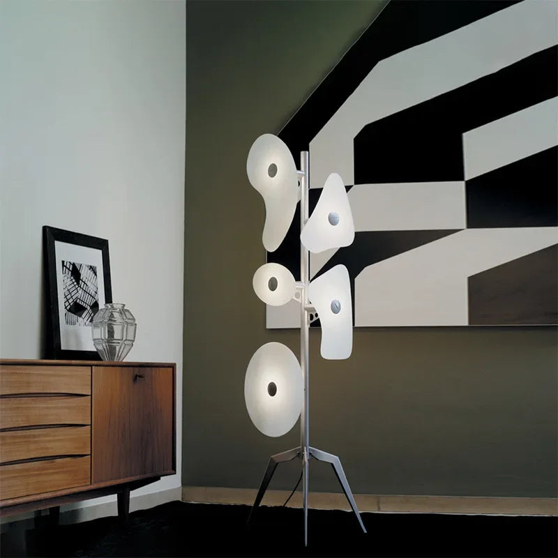 Afralia™ Orbital Floor Lamp: Acrylic Shade, Artistic Design, Living Room, Bedroom