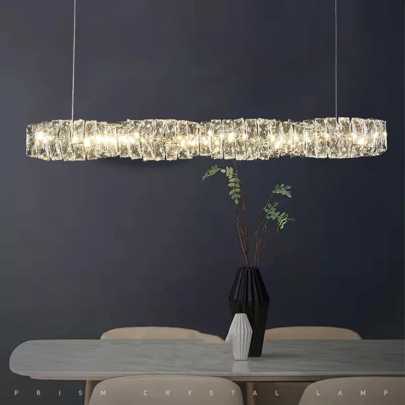 Afralia™ Luxury K9 Crystal Chandelier with Remote Control Dimming
