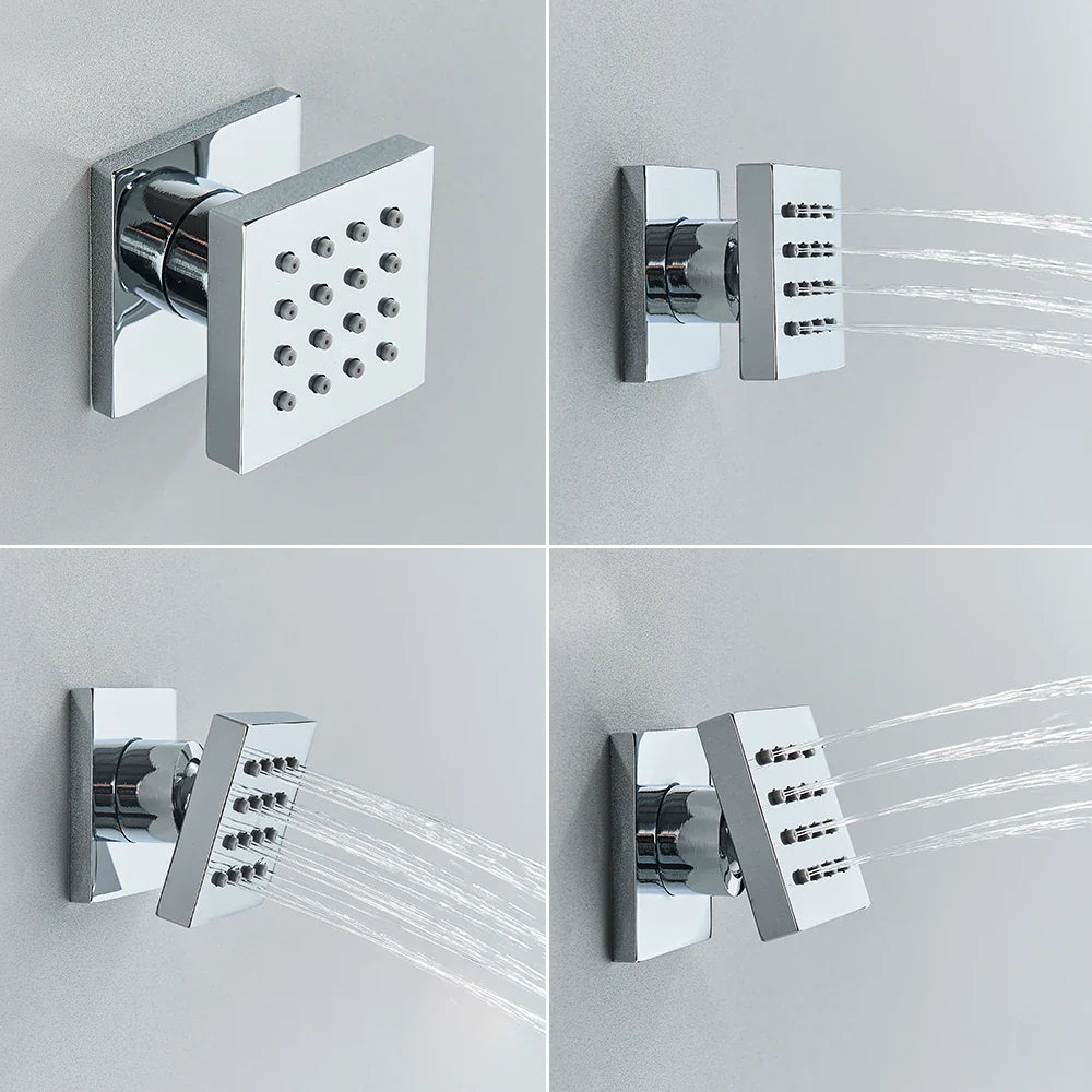 Afralia™ Thermostatic Chrome Shower Faucet Set