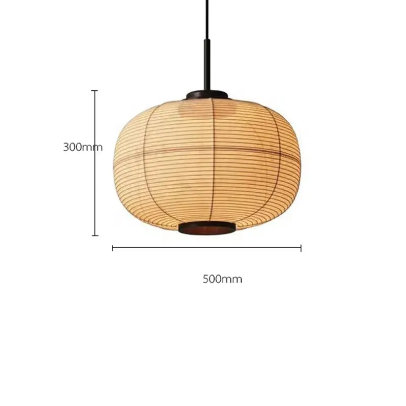 Afralia™ Japanese Wabi Sabi Fabric Pendant Light: Traditional and Creative Lighting for Dining Room
