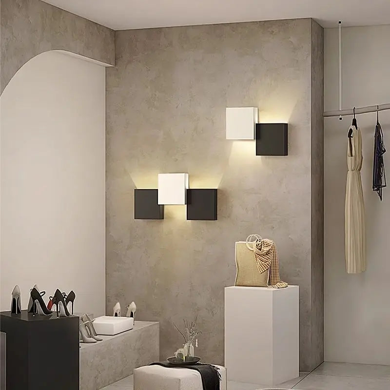 Afralia™ Nordic LED Wall Lamp - Simple Modern Living Room Bedroom Corridor Staircase Light