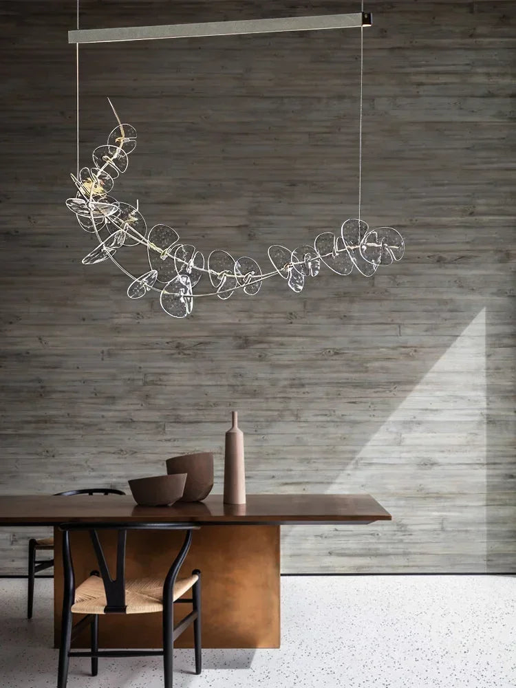 Afralia™ Postmodern Clear Glass Ceiling Pendant Lights | Elegant LED Dimmable Lamps
