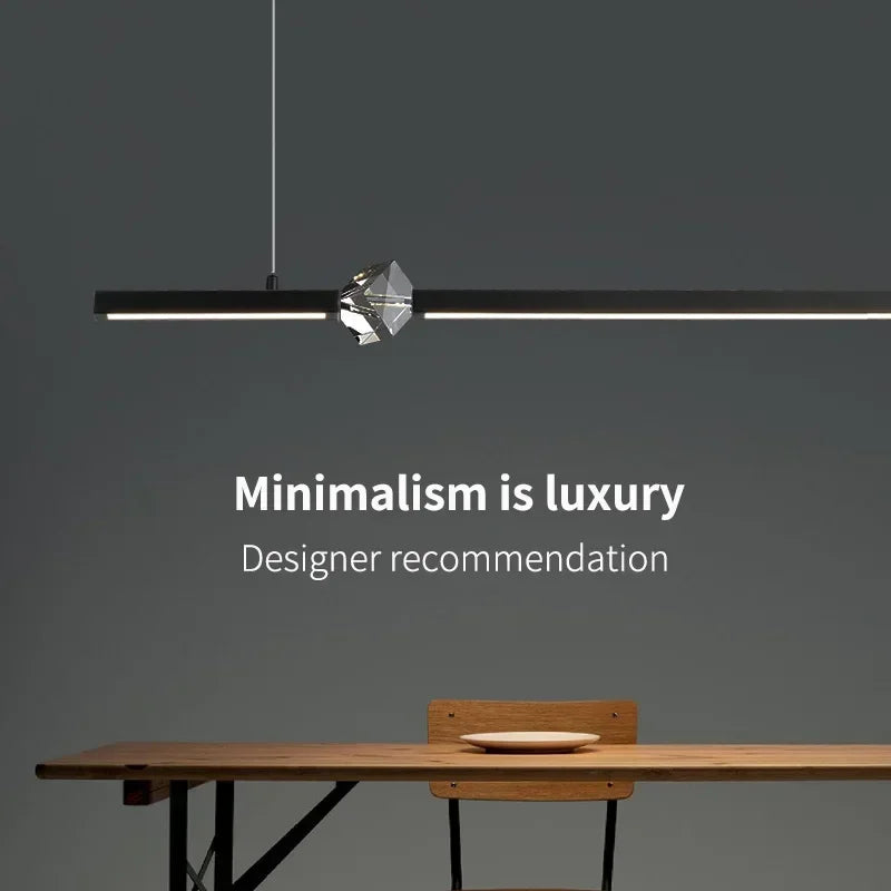 Afralia™ Modern Luxury Crystal Chandelier for Dining Table and Bar Lighting
