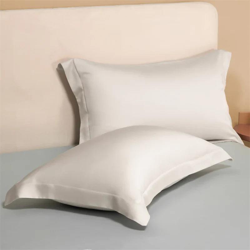 Afralia™ Egyptian Cotton Pillowcase Set - Solid Color Pillow Shams Covers