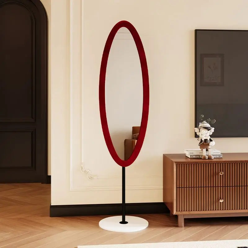 Nordic Oval Mirror for Bedroom Wedding Makeup, Living Room Decor - Afralia™