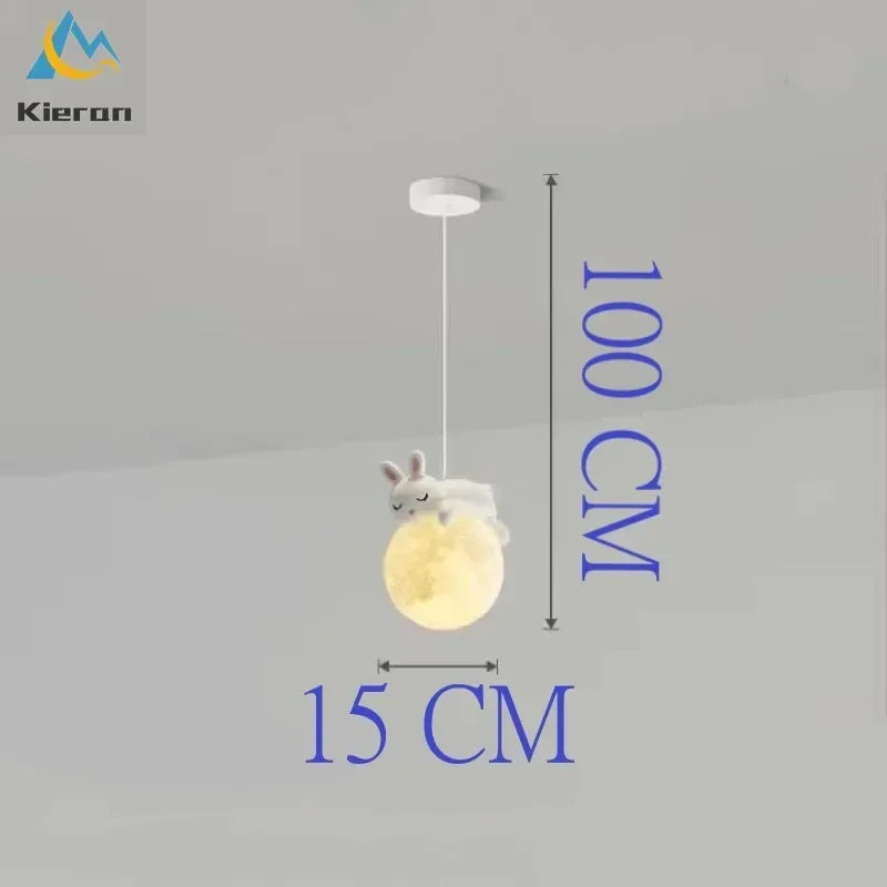 Afralia™ Nordic Moon LED Chandelier & Animal Wall Lamps for Modern Living Room & Bedroom