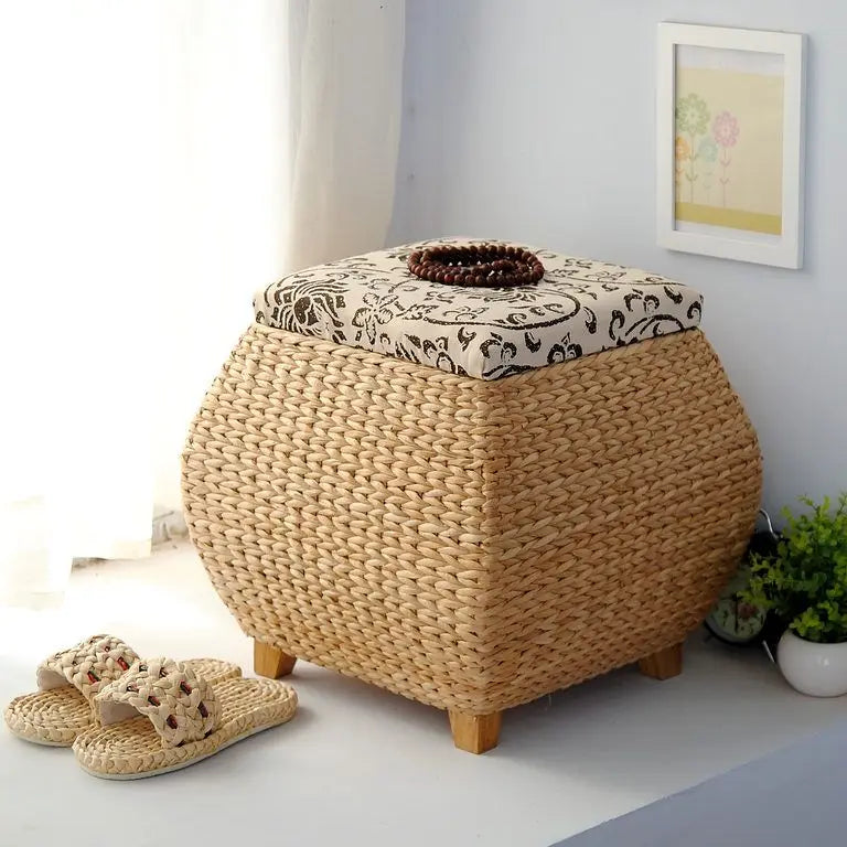 Afralia™ Storage Stool: Multifunctional Organizing Box & Footrest for Shoe Changing & Sofa Use