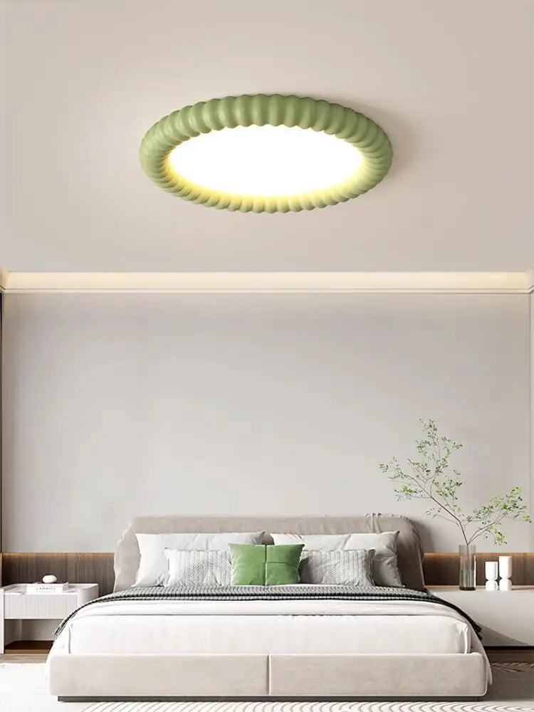 Afralia™ Modern Minimalist Circular Ceiling Light for Master Bedroom and Study Area