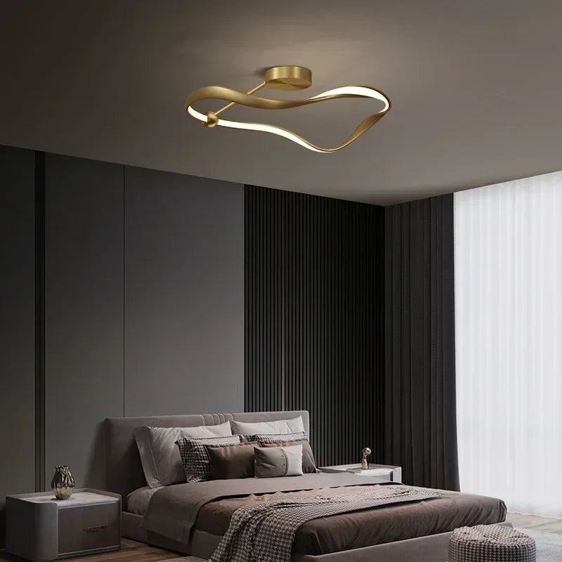 Afralia™ Nordic Luxury LED Ceiling Chandelier for Home Decor Lighting