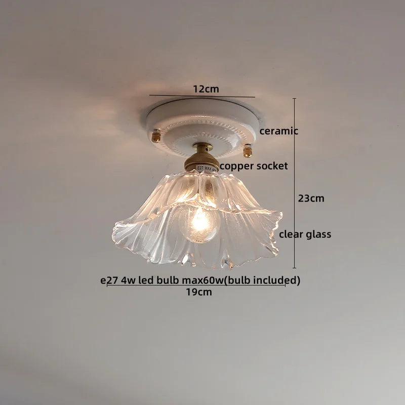 Afralia™ Ceramic LED Ceiling Light for Modern Home Decor & Lighting