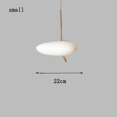 Afralia™ Modern Dimmable Glass Chandelier LED Pendant Lamp for Bedroom Living Room