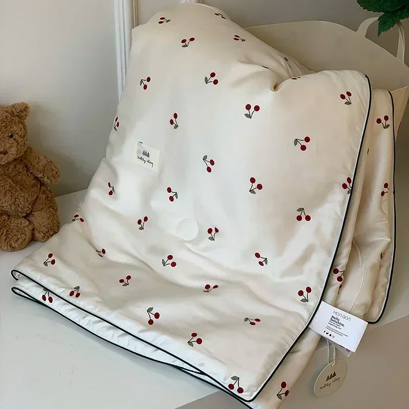 Afralia™ Cherry Lyocell Fiber Cooling Blanket for Child Adults