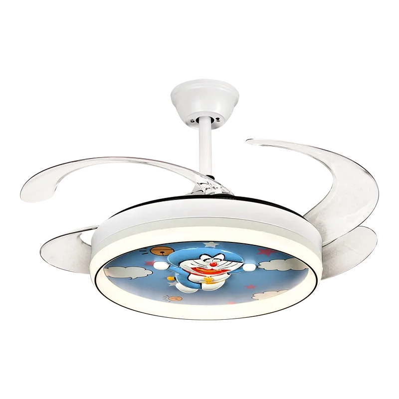 Afralia™ Dimmable Smart Home LED Ceiling Fan Light with Remote Control