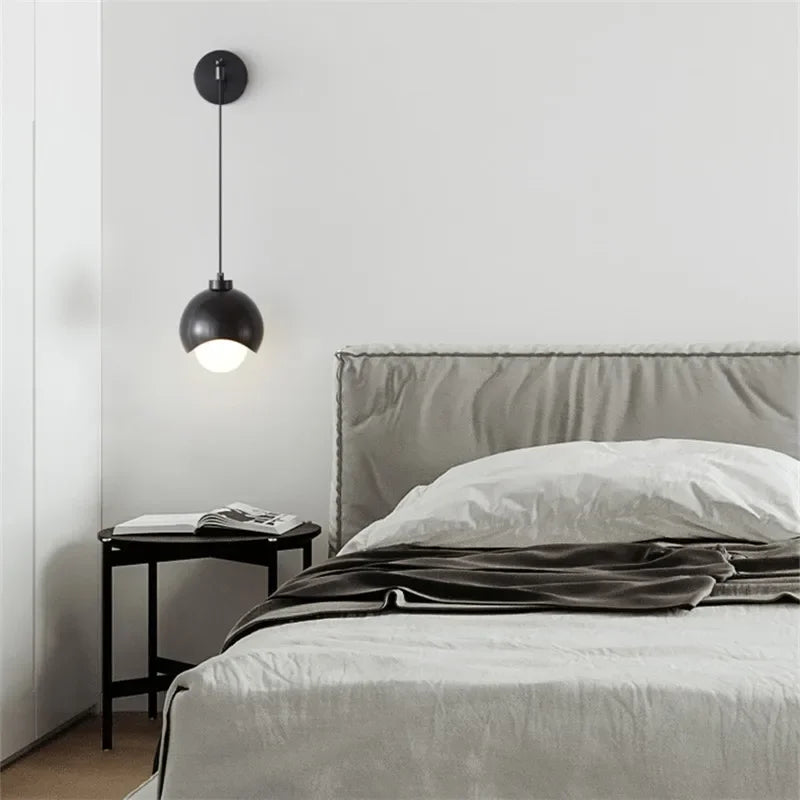Afralia™ Copper Strip Wall Lamp Modern Nordic Style for Bedroom and Restaurant