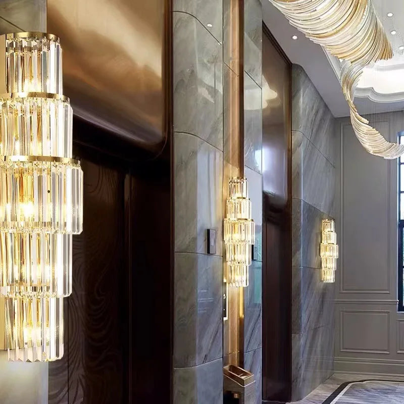 Afralia™ Nordic Crystal Wall Sconce: Modern Luxury Home Decor Wall Light Fixtures