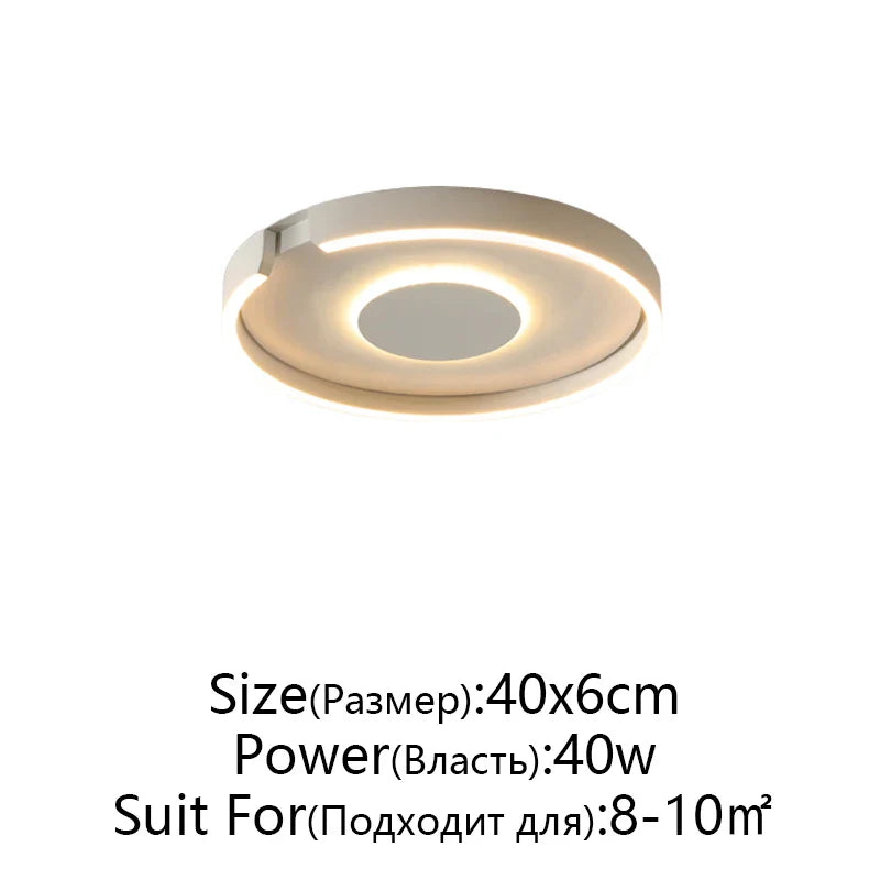 Afralia™ RoseGold LED Ceiling Light for Home Living Room Bedroom Dining Room