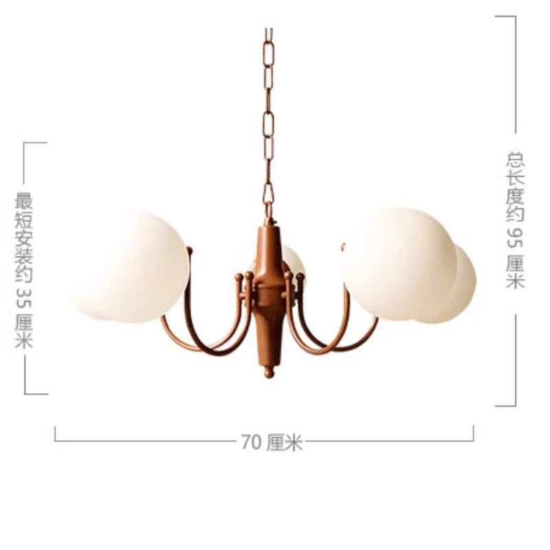 Afralia™ French Vintage Iron Art Pendant Light for Living Room Kitchen Bedroom
