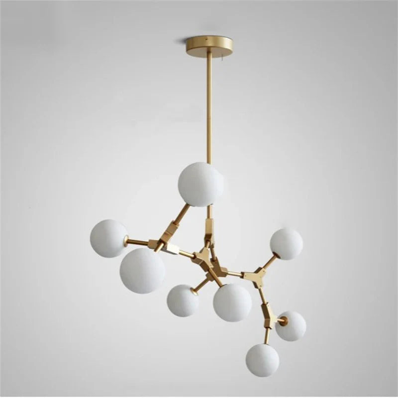 Afralia™ Iron Magic Molecular Pendant Lights for Living Room Dining Room Decor