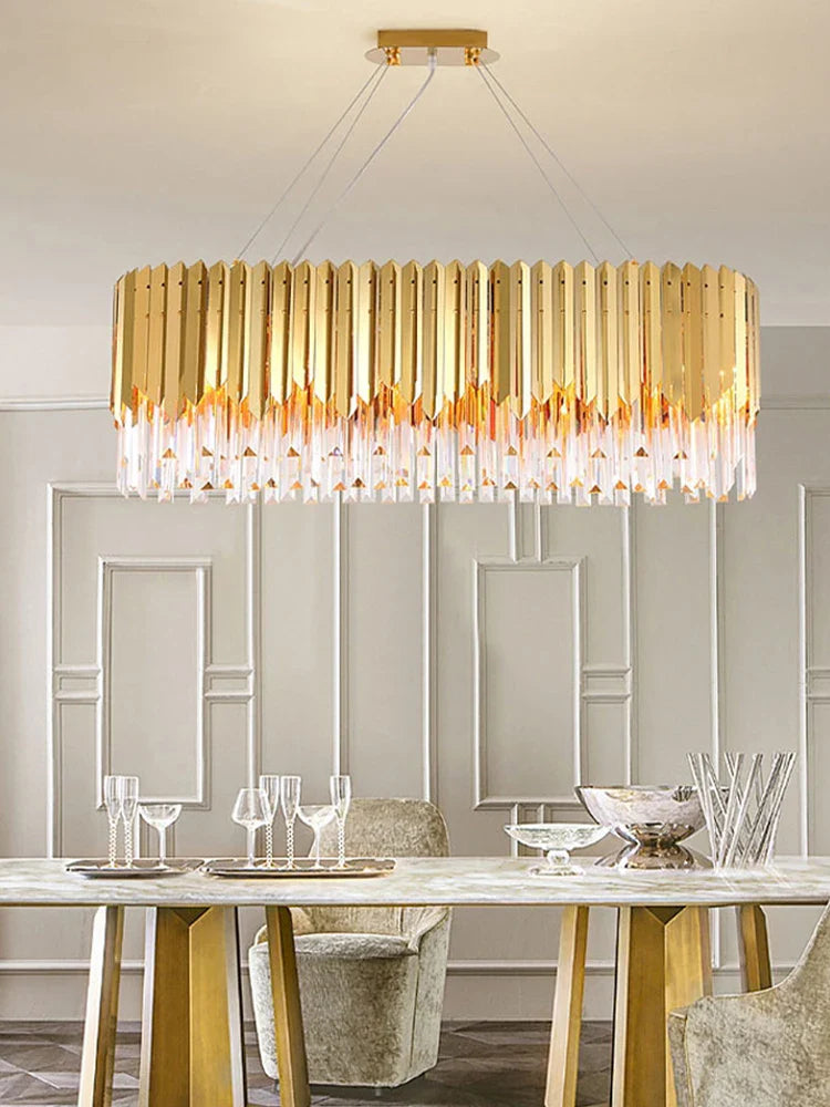 Afralia™ Modern Crystal Ceiling Chandelier for Dining & Living Room Lighting