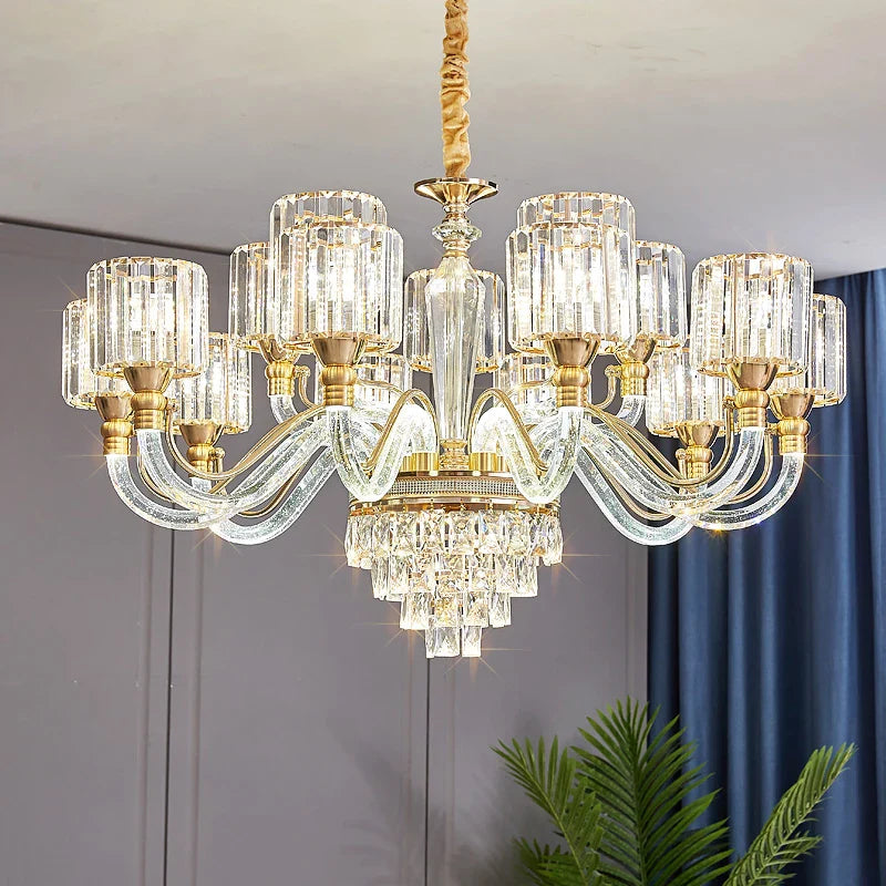 Afralia™ Crystal Chandelier: Luxury Nordic Home Lamps for Living Room, Bedroom, Dining & Study