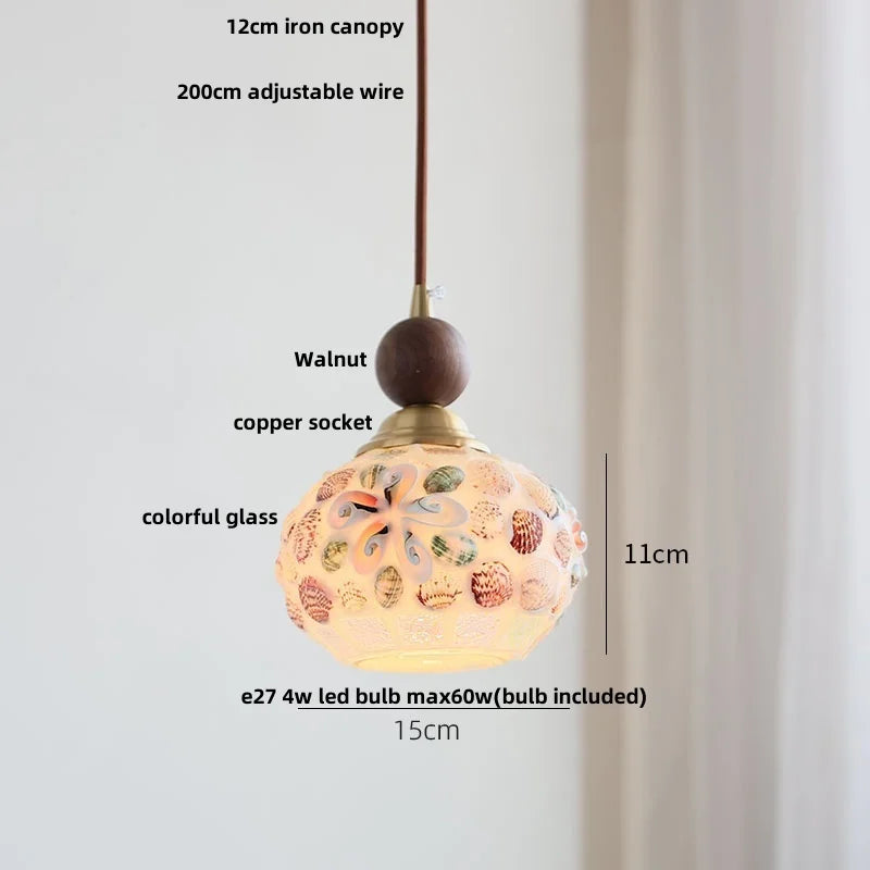 Afralia™ Tiffany Glass LED Pendant Lights for Modern Nordic Home Decor