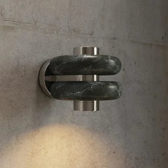 Afralia™ Marble Wall Light LED for Restaurant, Bedhead, Study, Cafe, Corridor - Postmodern Light Luxury