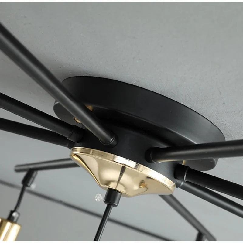 Afralia™ Art Glass Ball Molecule Chandelier for Living Room, Children's Room, Study & Home Decor