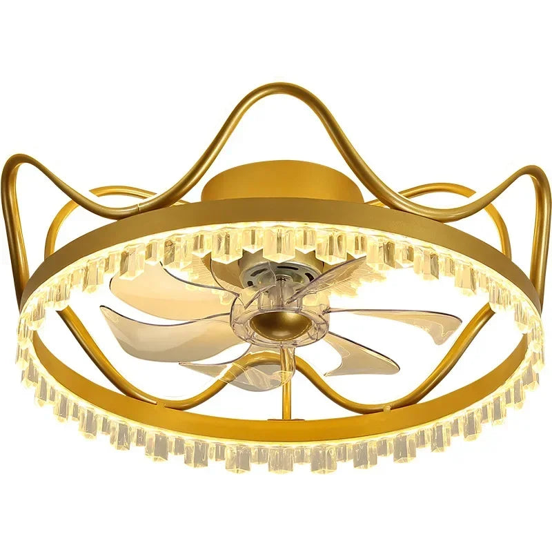 Afralia™ Nordic Ceiling Fan Light with Remote Control for Bedroom and Dining Room