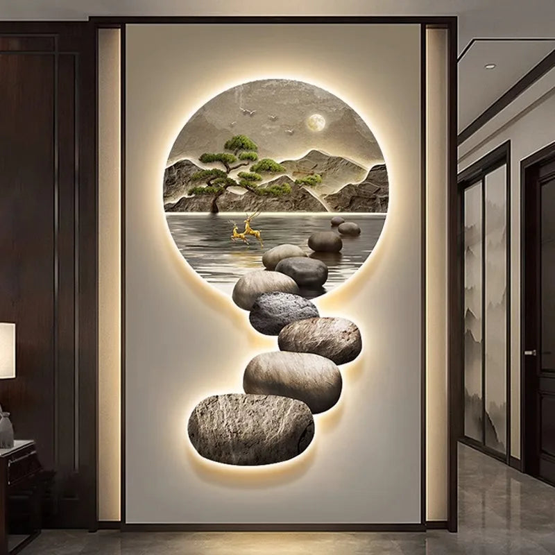 Afralia™ Crystal Ceramic LED Wall Lamp for Modern Wall Decor in Living Room Bedroom Office