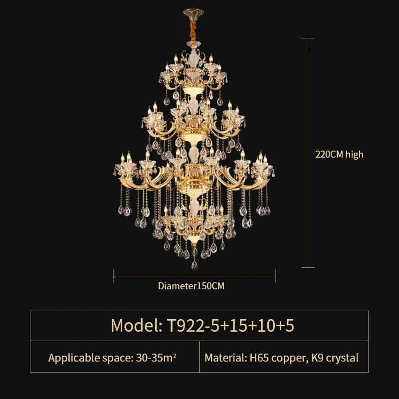 Afralia™ Elegant Crystal Chandelier for Living Room, Dining Room, and Bedroom