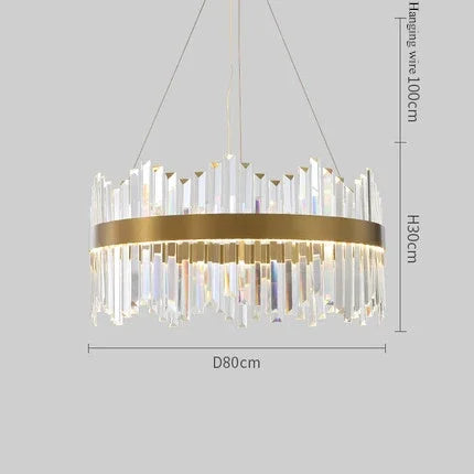Afralia™ Crystal LED Ring Chandelier for Luxury Decor & Lighting
