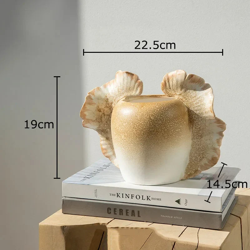 Afralia™ Butterfly Wings Vase: Artificial Flowers Desk Decor for Aesthetic Room Flowers