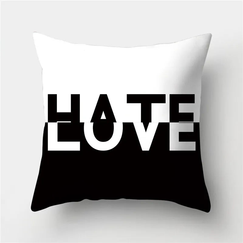 Afralia™ Geometric Stripes Pillowcase 45x45cm Polyester Cushion Cover for Living Room