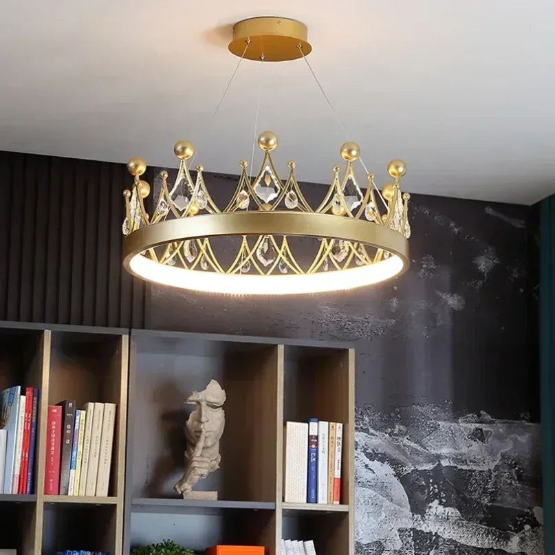 Afralia™ Nordic Princess LED Chandelier for Home Living Dining Bedroom - Simple Elegant Design