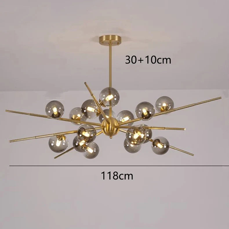 Afralia™ Modern LED Chandelier Lighting for Living Room Bedroom Dining Room