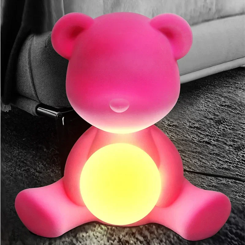 Afralia™ Teddy Bear Kids Desk Lamp