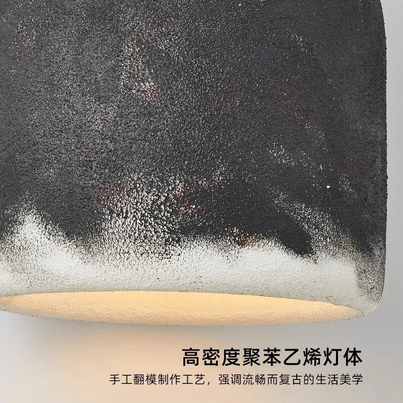 Afralia™ Wabi Sabi Chandelier Coffee LED Pendant Lamp for Dining Room and Kitchen